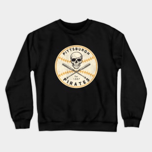 Pittsburgh Pirates 1 by Buck Tee Originals Crewneck Sweatshirt